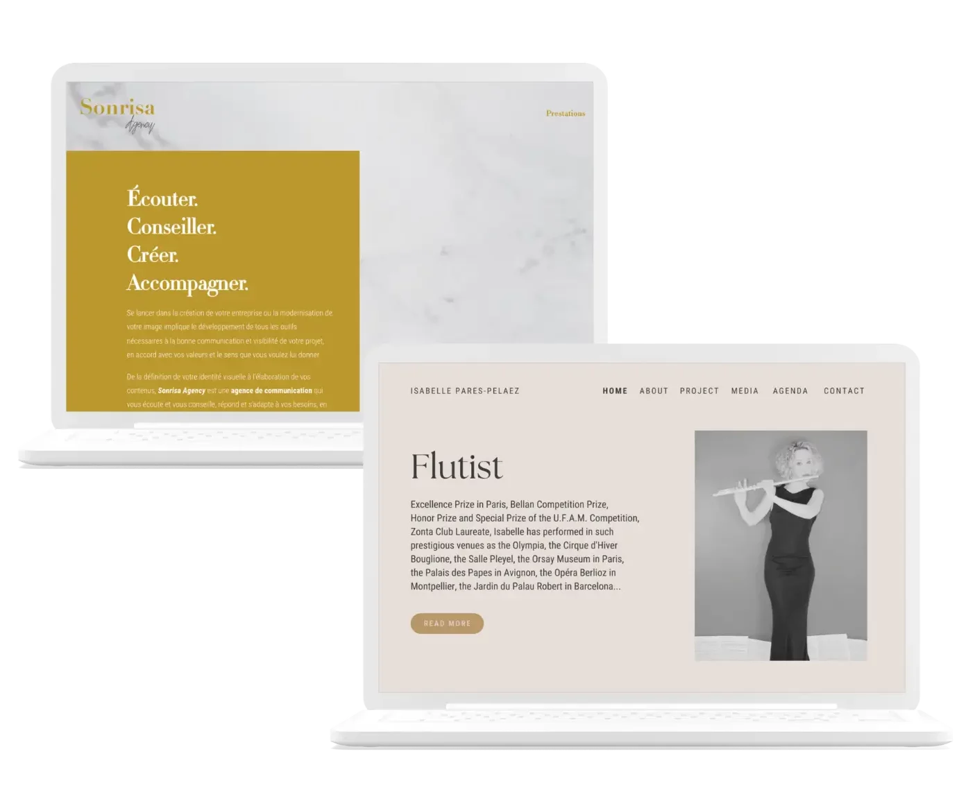 site-web-one-page-isabelle-pares